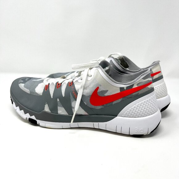 Nike Men's Free Trainer 3.0 Size 9.5 Flywire Red Grey Lace Up Running Sport Flex - Picture 14 of 16